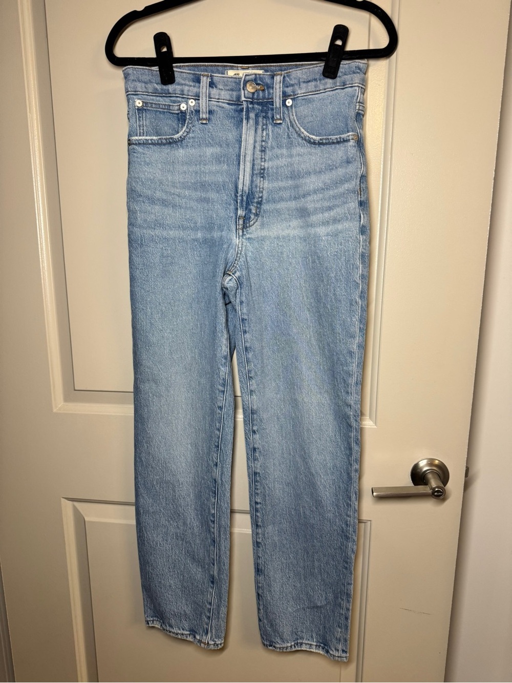 Madewell Light Wash Straight Leg Jeans